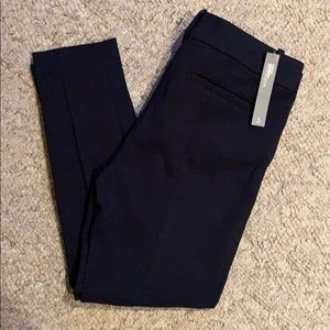 LOFT Petite Marisa Skinny Ankle Length Navy Pants